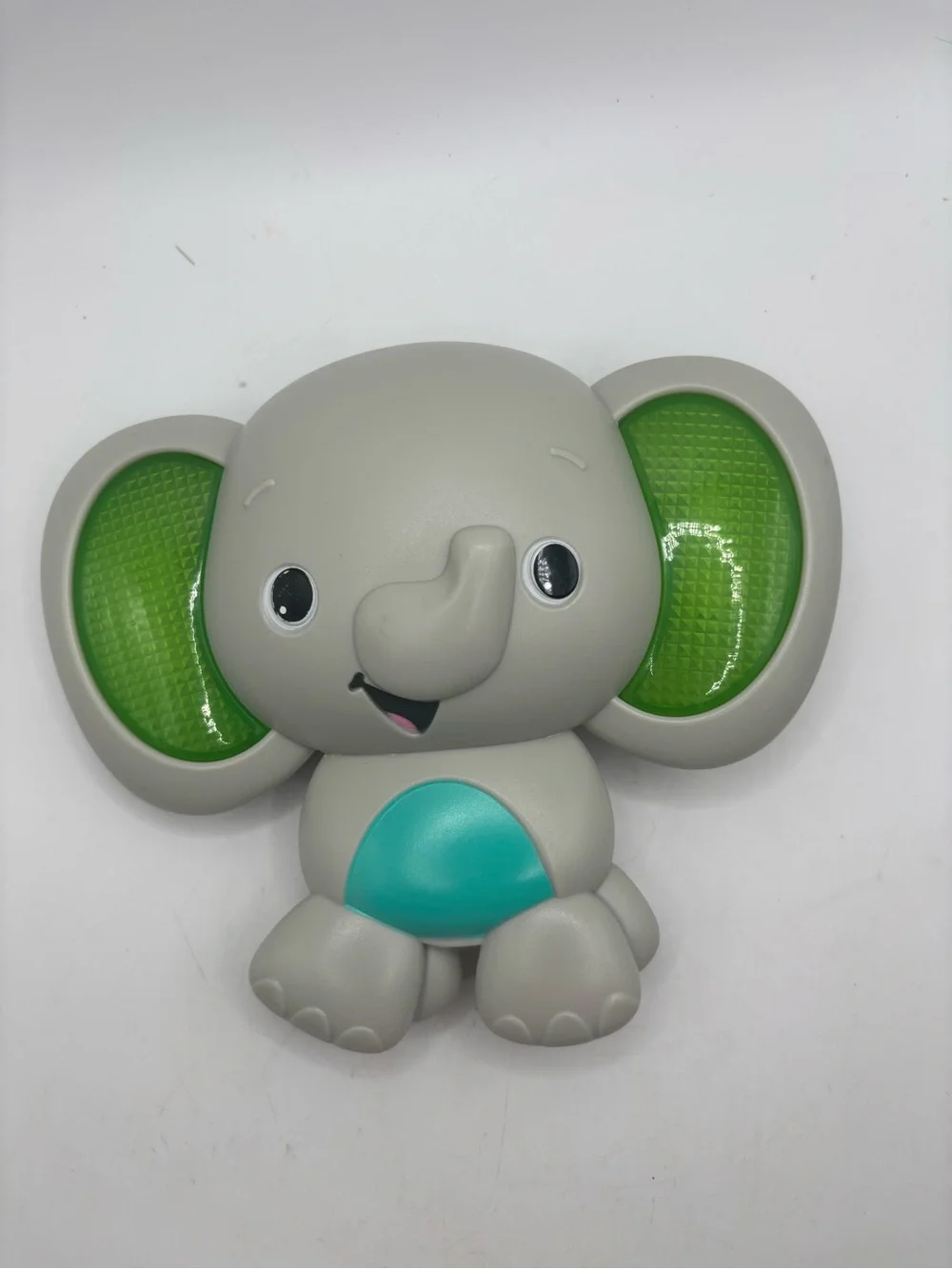VTG Kids II Inc Light Up Musical Sounds Elephant Toy Music Box Tested Green